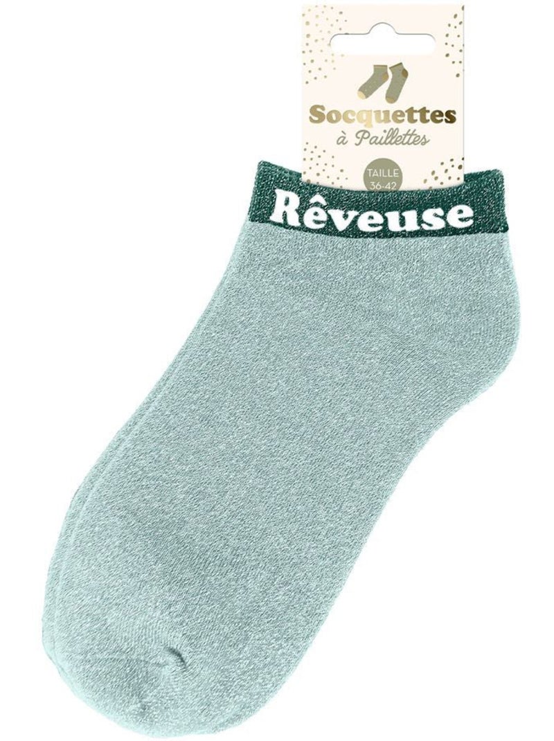 Socquettes à Paillettes - Rêveuse Vert - Kiabi