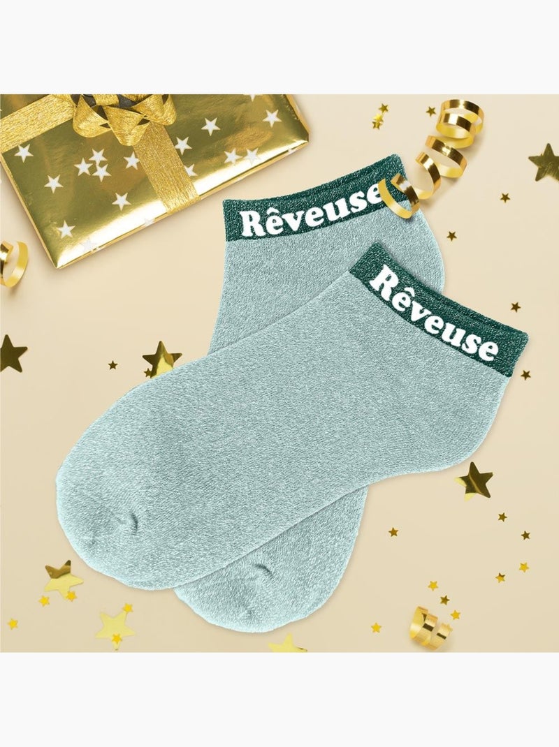 Socquettes à Paillettes - Rêveuse Vert - Kiabi