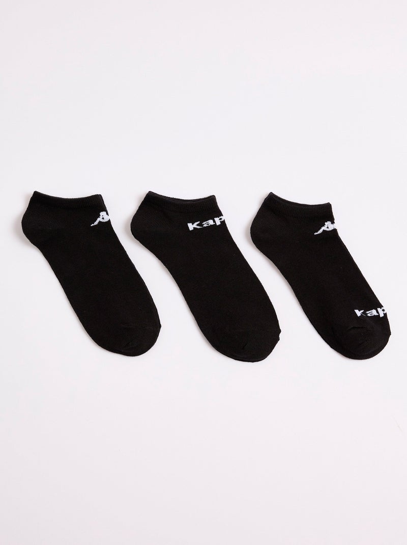 Socquettes basses avec logo - AFIBEL Noir - Kiabi