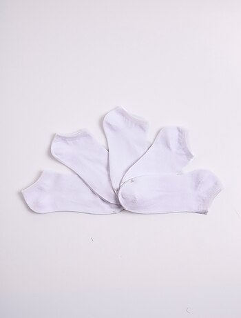Socquettes basses, uni clair