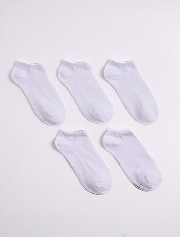 Socquettes basses, uni clair