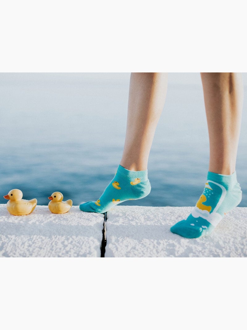 Socquettes Canards de Bain Turquoise - Kiabi