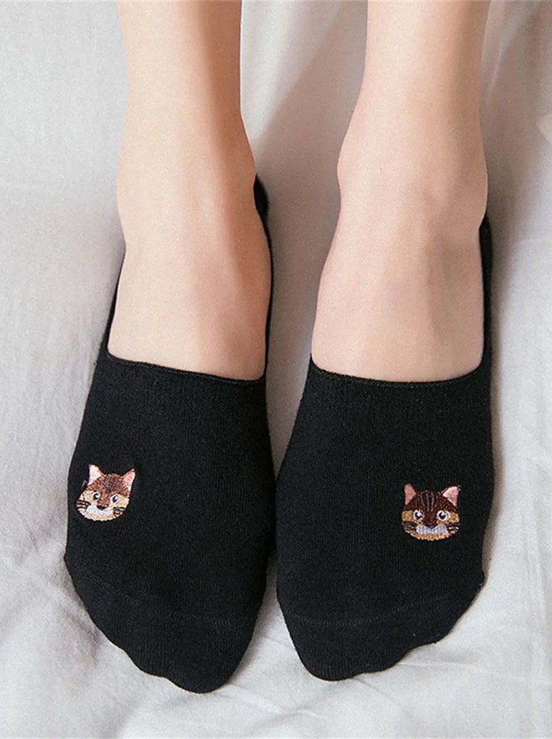 Socquettes Chat Invisible | Titeschaussettes Noir - Kiabi