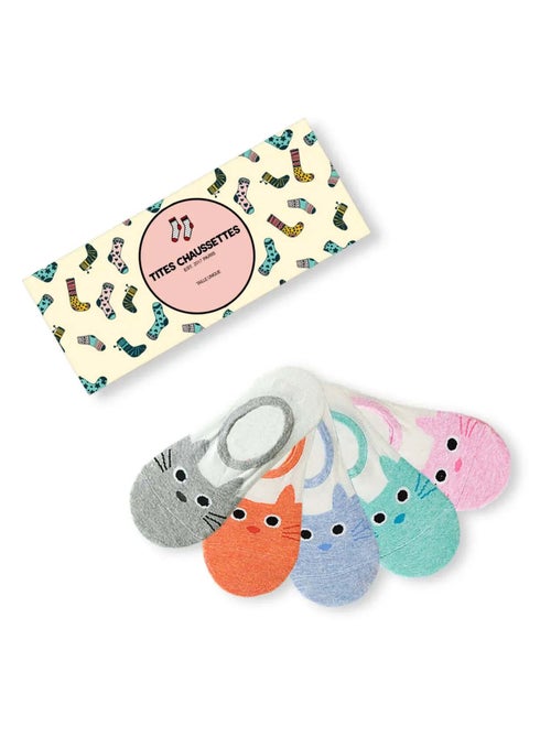 Socquettes Chaton (lot x5) | Titeschaussettes - Kiabi