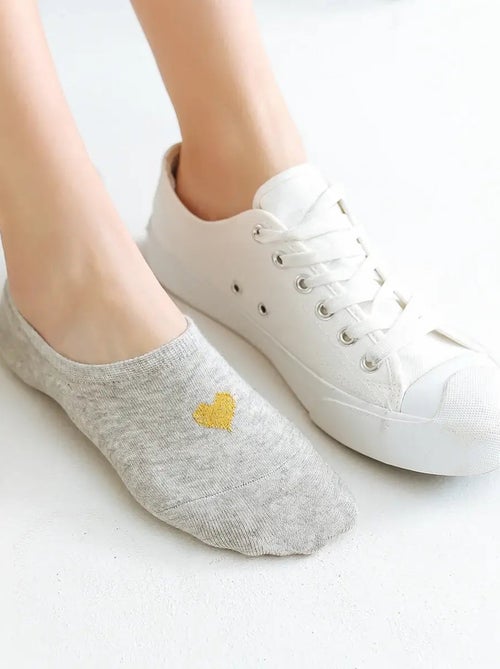 Socquettes Coeur Doré Invisible | Titeschaussettes - Kiabi