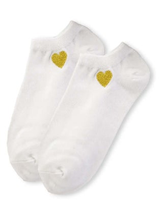 Socquettes Cœur Dorée | Titeschaussettes