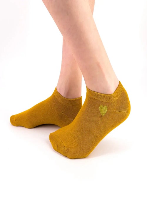 Socquettes Cœur Dorée | Titeschaussettes - Kiabi