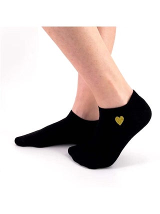 Socquettes Cœur Dorée | Titeschaussettes