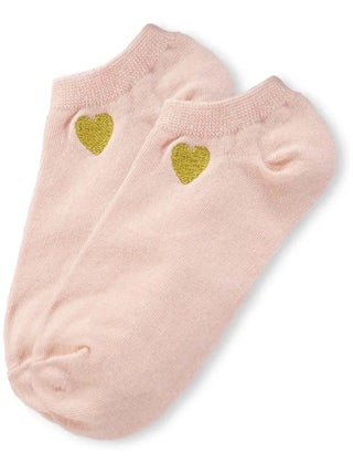 Socquettes Cœur Dorée | Titeschaussettes