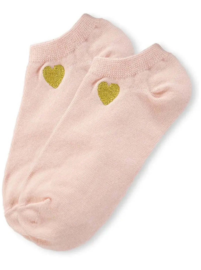 Socquettes Cœur Dorée | Titeschaussettes Rose - Kiabi