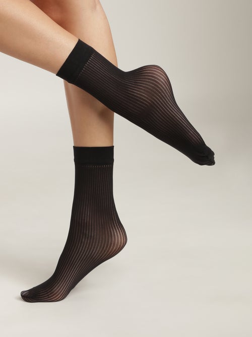 Socquettes côtelées Style - Kiabi