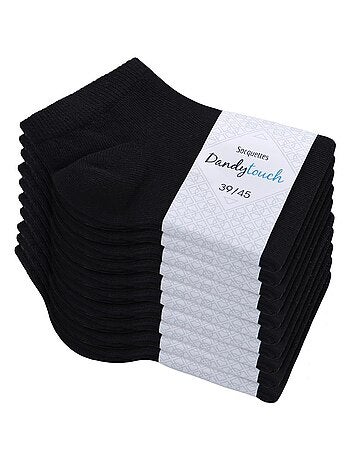 Socquettes Coton Prémium - Lot 10 Paires - Fabrication UE