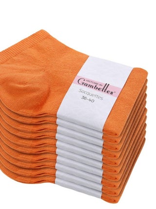 Socquettes Coton Prémium - Lot 10 Paires - Fabrication UE