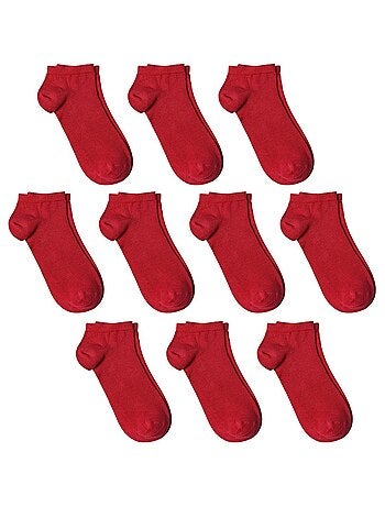 Socquettes Coton Prémium - Lot 10 Paires - Fabrication UE