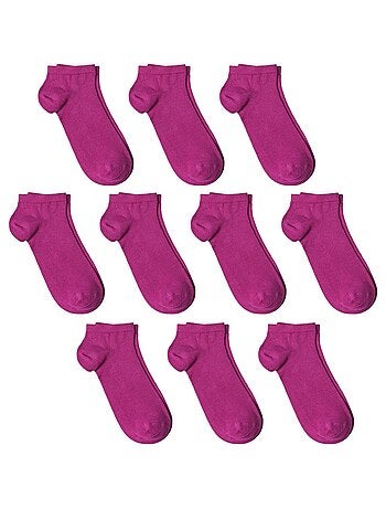 Socquettes Coton Prémium - Lot 10 Paires - Fabrication UE