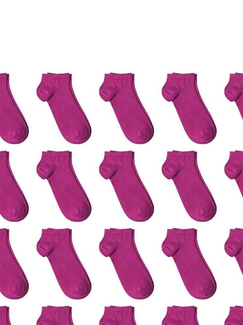 Socquettes Coton Prémium - Lot 20 Paires - Fabrication UE - Kiabi