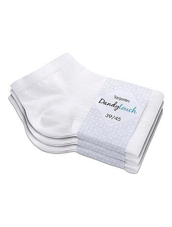 Socquettes Coton Prémium - Lot 3 Paires - Fabrication UE
