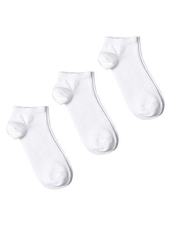 Socquettes Coton Prémium - Lot 3 Paires - Fabrication UE