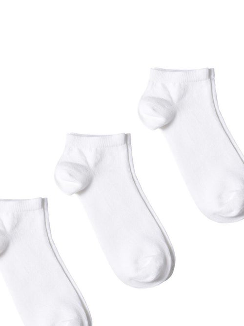Socquettes Coton Prémium - Lot 3 Paires - Fabrication UE - Kiabi