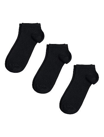 Socquettes Coton Prémium - Lot 3 Paires - Fabrication UE