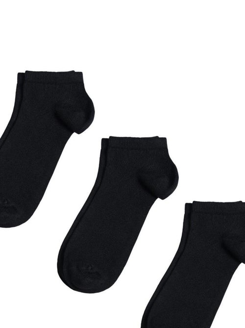 Socquettes Coton Prémium - Lot 3 Paires - Fabrication UE - Kiabi