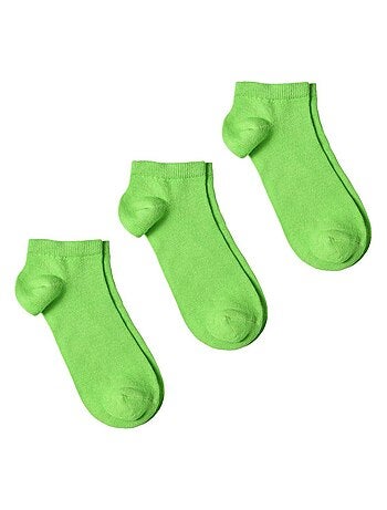Socquettes Coton Prémium - Lot 3 Paires - Fabrication UE
