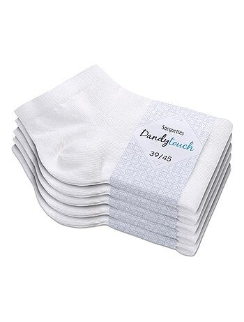 Socquettes Coton Prémium - Lot 5 Paires - Fabrication UE