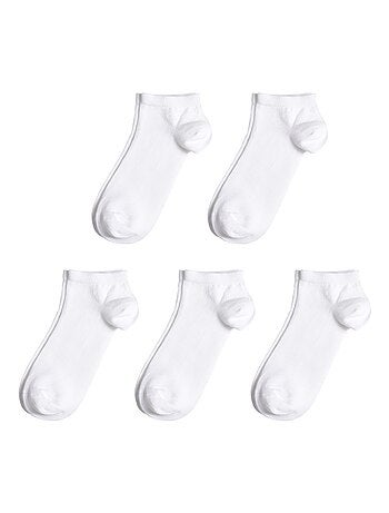 Socquettes Coton Prémium - Lot 5 Paires - Fabrication UE