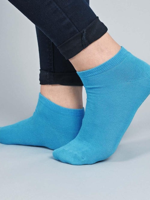 Socquettes Coton Prémium - Lot 5 Paires - Fabrication UE - Kiabi