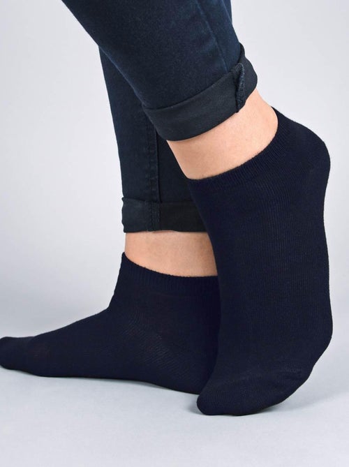 Socquettes Coton Prémium - Lot 5 Paires - Fabrication UE - Kiabi