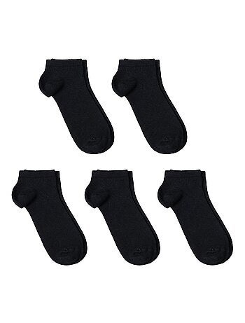 Socquettes Coton Prémium - Lot 5 Paires - Fabrication UE