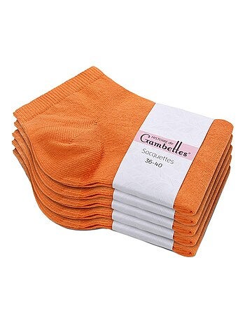 Socquettes Coton Prémium - Lot 5 Paires - Fabrication UE