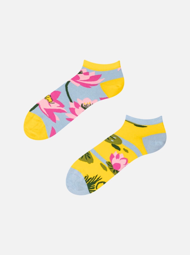 Socquettes Dedoles Nénuphar Blanc Jaune Bleu - Kiabi