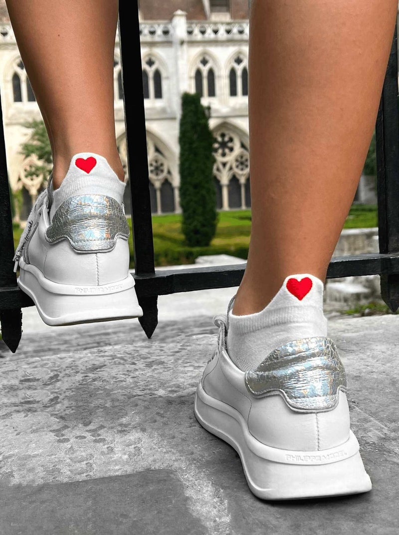 Socquettes En Coton Amour- SockUp- 35-42 Blanc - Kiabi