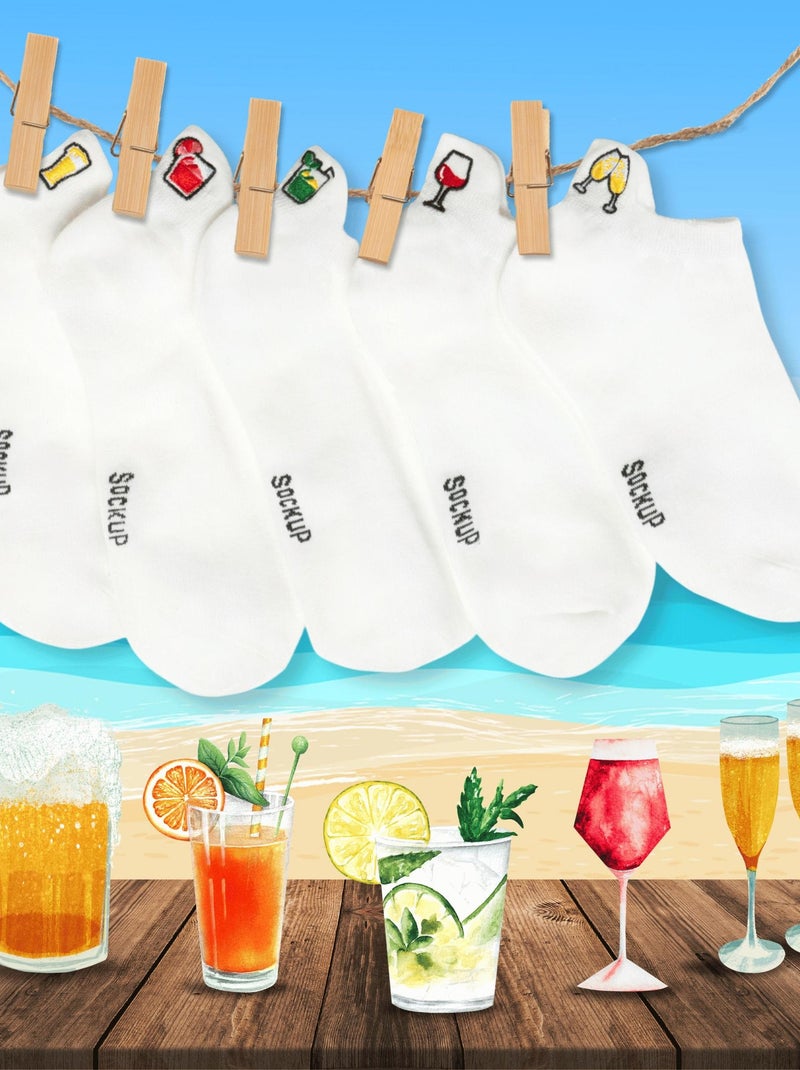 Socquettes En Coton Apéro- Sockup- 35/42 Multicolore - Kiabi