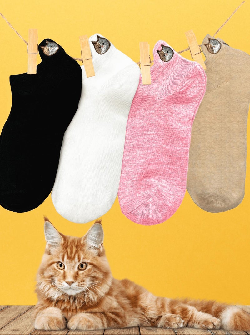 Socquettes En Coton Chaton- SockUp- ONESIZE Multicolore - Kiabi