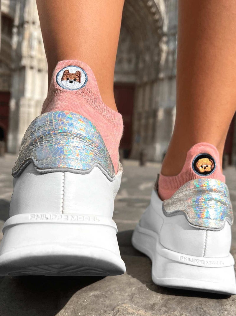 Socquettes En Coton Chiot- SockUp- 35-42 Rose - Kiabi