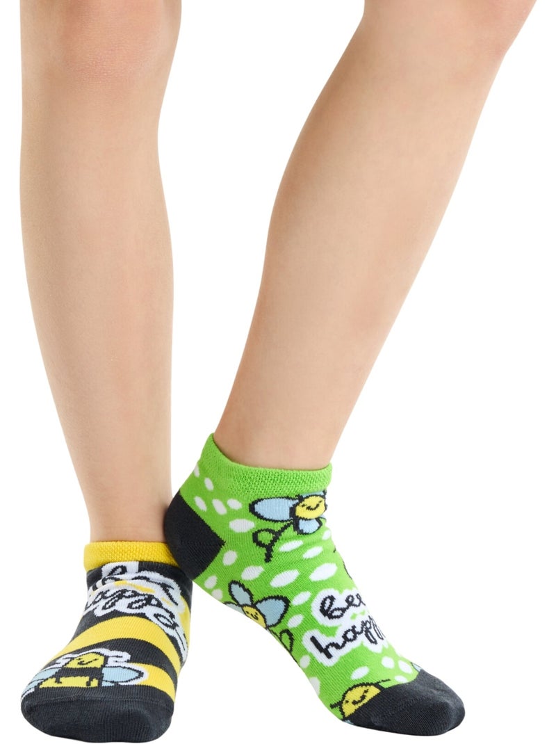 Socquettes Enfants Abeilles Butineuses Jaune - Kiabi