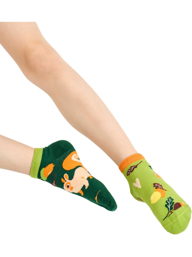 Socquettes Enfants Écureuil Vert - Kiabi