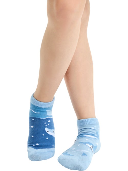 Socquettes Enfants Requin Gris - Kiabi