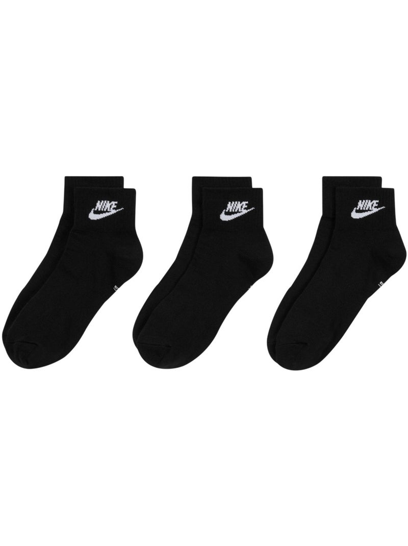 Socquettes everyday essential - nike Noir - Kiabi