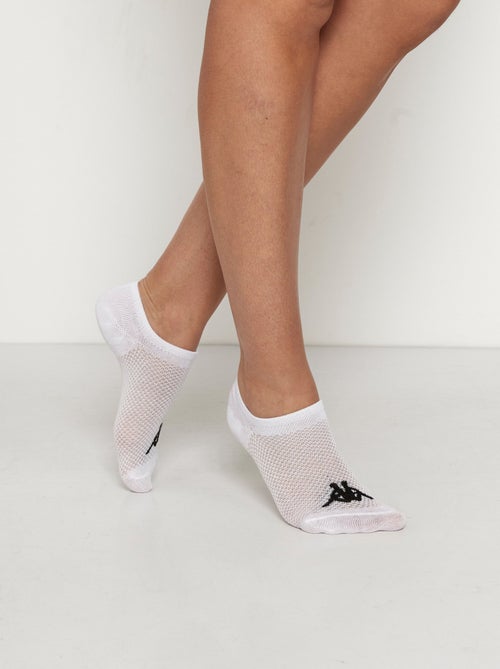 Socquettes invisibles avec logo, clair - Kiabi