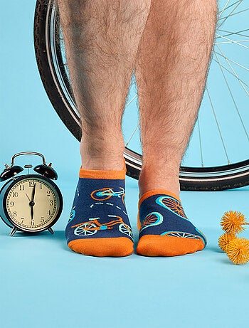 Socquettes Invisibles Bicyclettes Oranges