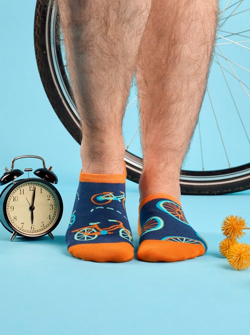 Socquettes Invisibles Bicyclettes Oranges - Kiabi
