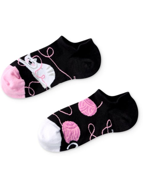 Socquettes invisibles Chat et Pelote de Laine - Kiabi