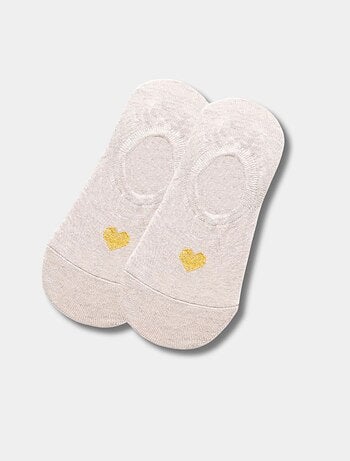 Socquettes Invisibles Coeur Doré
