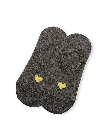Socquettes Invisibles Coeur Doré