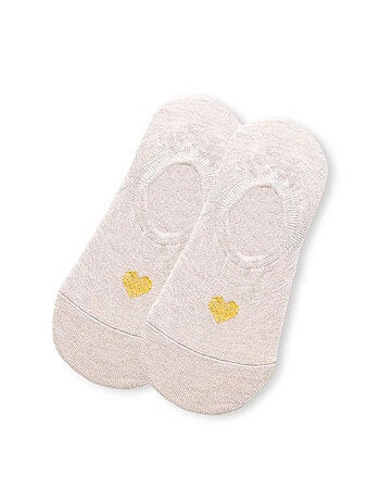 Socquettes Invisibles Coeur Doré