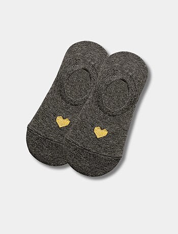 Socquettes Invisibles Coeur Doré