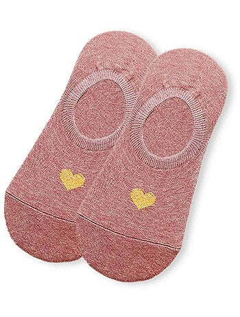 Socquettes Invisibles Coeur Doré